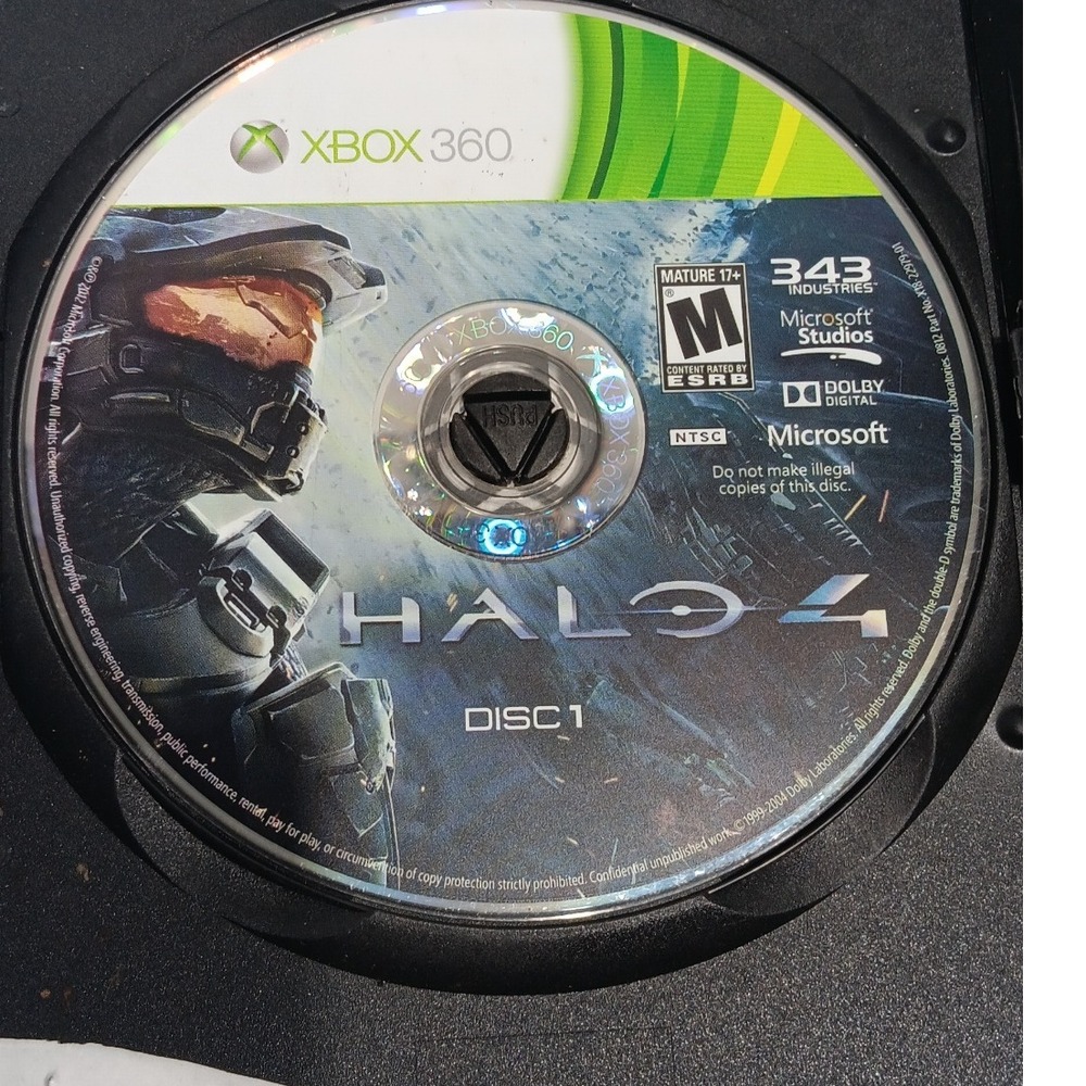 Halo 4 Disc 1 Xbox 360 Video Game M Rated Mature Microsoft Studios